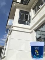 Peinture murale extérieure à base d'eau en matériaux durables, texture sable, effet pierre pour importateurs