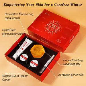 Set de cuidado facial natural Regalo para el cuidado de la piel para Navidad Suero de labios Hidratante facial Caja de regalo de Navidad Jabón hecho a mano Set de cuidado de la piel (Nuevo) - Product Image 5