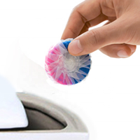 Tablette de nettoyage de cuvette de toilette à enzymes rinçage automatique cuvette de salle de bain enlever les taches jaunes bloc de nettoyage à bulles bleues avec Logo OEM