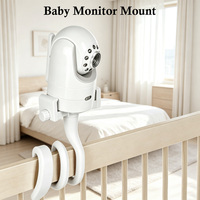 Support de fixation flexible pour moniteur bébé avec vis de 1/4 pouce, support de caméra sans outil