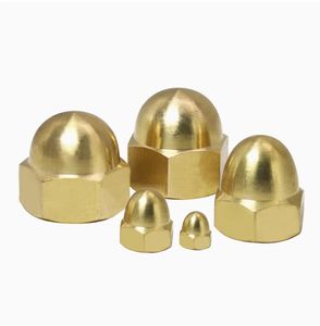 कारखाने प्रत्यक्ष बिक्री मुक्त नमूना पीतल टोपी के आकार के घरेलू सजावटी एकॉर्न हेक्सागोन नट टोपी-प्रकार नट M3-M10 - Product Image 5