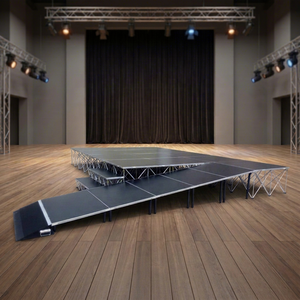 Folding Riser <b>Stage</b> <b>Platform</b> with Ramps Exhibit Events Smart <b>Stage</b> Sale - Product Image 1