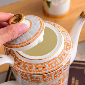 Nouvelle conception, 15 pièces, décorations de maison de luxe nordiques, service à café et à thé en porcelaine pour 6 personnes - Product Image 5