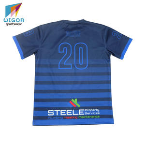 Grosir Kualitas Tinggi Australia Rugby Jersey Kain Poli Spandeks 4 Cara Peregangan Digital Cetak Kustom Tim Rugby Jersey - Product Image 4