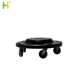 Bote de basura redondo, PP, color negro - Product Image 5