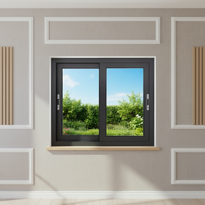 Fenêtre coulissante horizontale moderne à double rail en <span class=keywords><strong>PVC</strong></span>, isolante et économe en énergie, avec verre trempé dépoli, sur mesure pour rénovation - Product Image 5