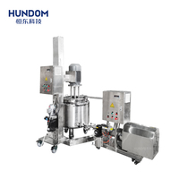 Machine de fabrication de désinfectant liquide pour les mains en acier inoxydable, homogénéisateur à double enveloppe, cuve de mélange, mélangeur émulsifiant sous vide