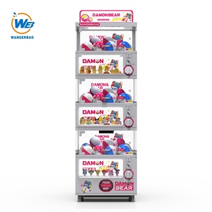 เครื่องขายของเล่นกาชาปองแบบสามชั้น ราคาโรงงาน WANGERBAO ใช้เหรียญ สำหรับห้างสรรพสินค้า - Product Image 2