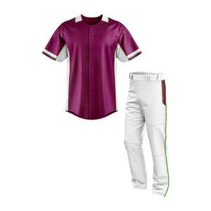 Uniformes de Béisbol Personalizados de Alta Calidad, Transpirables, con Camiseta y Pantalones, Tela Antibacteriana de Secado Rápido, Conjuntos para Entrenamiento de Equipos - Product Image 1