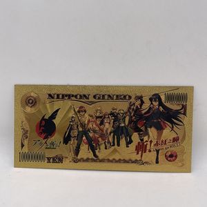 Tarjetas de Colección de <span class=keywords><strong>Anime</strong></span> <span class=keywords><strong>Akame</strong></span>-Ga Kill, Edición Dorada, Regalo de Cumpleaños para Niños - Product Image 6