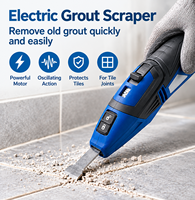 Grattoir à joint électrique 250W, outil oscillant pour enlever les joints avec lames en carbure de tungstène, système de verrouillage rapide pour la réparation des carreaux