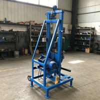 Petite foreuse télescopique électrique 220V pour puits d'eau de 80m de profondeur, machine de forage de puits, machine de pieutage pour la construction, usage domestique et agricole