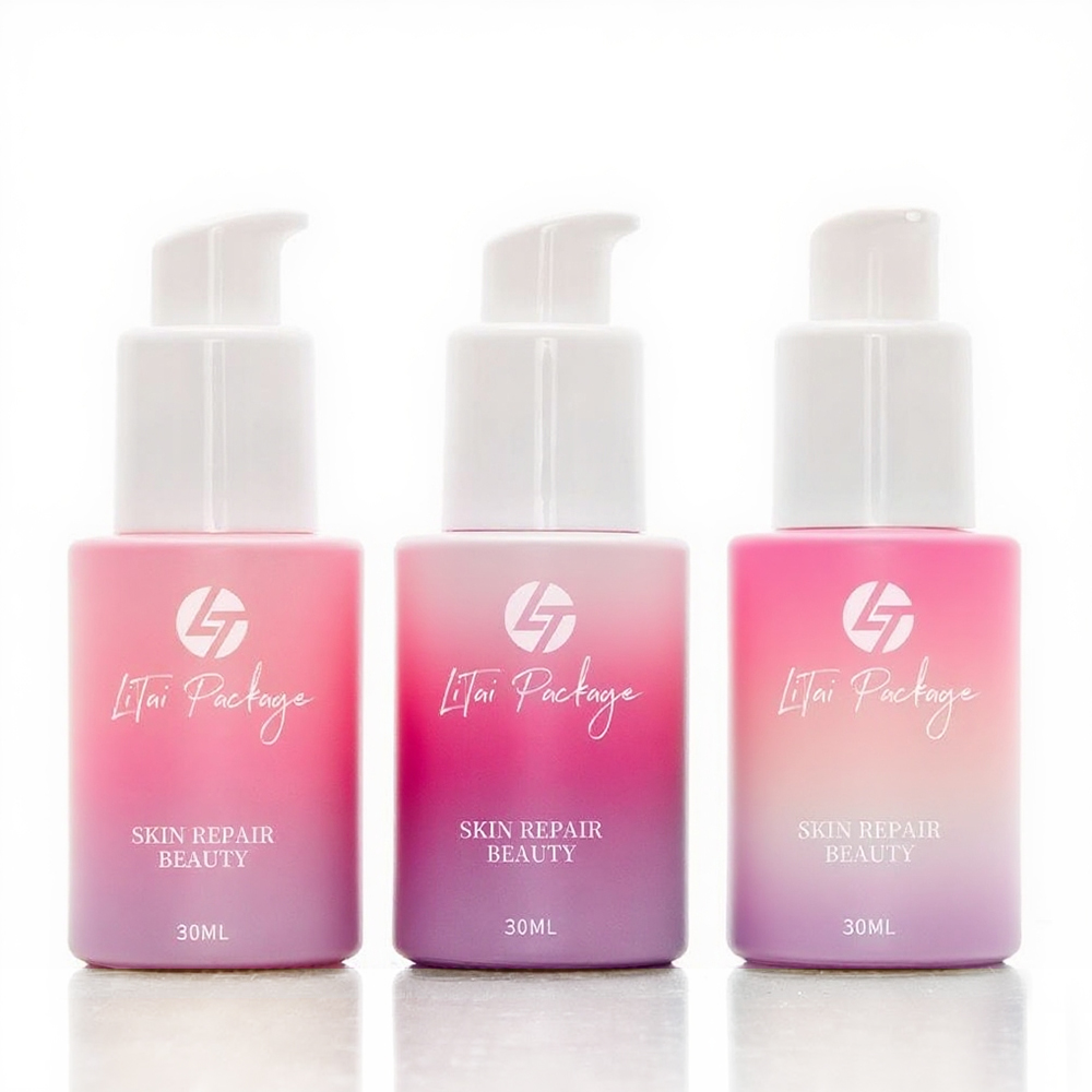 pump bottles dropper purple gradient 100 ml