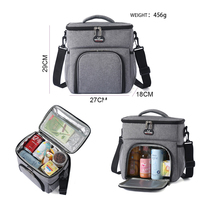 Sac isotherme de luxe personnalisable en tissu Oxford épais et imperméable pour aliments et boissons froides, idéal pour l'extérieur