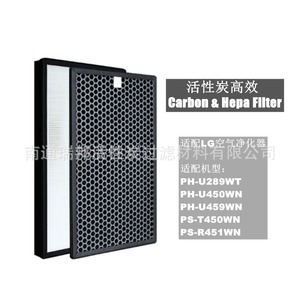 Juego de filtros de repuesto para filtro de panel de purificador de aire para construcción adaptada de eliminación de neblina y olores, T450WNLG - Product Image 2