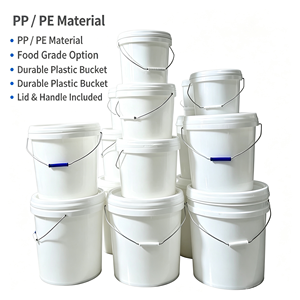 Stackable White Plastic Round <b>Drum</b> Reusable Plastic Storage Pail For Agricultural Fertilizer Industrial <b>Oil</b> - Product Image 1