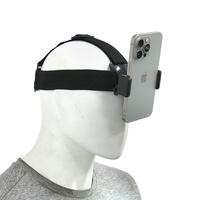 Supporto per Telefono da Testa Regolabile con Clip per Smartphone e Action Cam, Cinghia per Vlogging a Mani Libere - Vendita all'Ingrosso