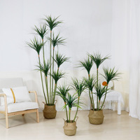 Plante artificielle de style nordique à tige fine, type Dragon Blood Green, en plastique+PE, 140-210 cm, longue durée, pour la décoration intérieure de la maison et des hôtels