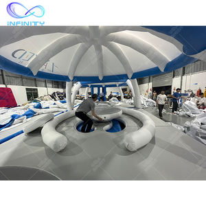 Infinity Floating Dock Play Water <span class=keywords><strong>Pub</strong></span> flotante con tienda de diseño personalizado Party Inflable Island Platform Bar para adultos - Product Image 4