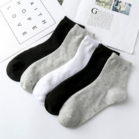 Chaussettes pour hommes de longueur moyenne en coton et polyester, chaussettes de travail, vente en gros d'usine chinoise, prix les plus bas