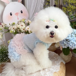 Vestito Estivo di Lusso per Cani con Bretelle, Gonna in Rete Fresca e Paillettes - Abito da Principessa per Animali Domestici - Product Image 4