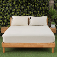 Draps de lit de mise à la terre ajustés, taille US, en tissu anti-radiation 15% argent, avec cordon de mise à la terre, réduisent l'inflammation, certifiés OEKO, qualité hôtelière