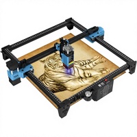 Machine de gravure CNC CO2 de bureau Twotree TTS-55 PRO Mini, haute précision, refroidie par air, nouvelle, USB/Wi-Fi, plastique AI/DXF/PLT