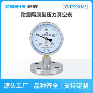 เกจวัดแรงดันไดอะแฟรมซูโจวเซียนเซิง รุ่น YNTP100 ขนาด 100 มม. -0.1 ถึง 0.3MPa เกจวัดแรงดันสุญญากาศแบบทนแรงกระแทก - Product Image 3