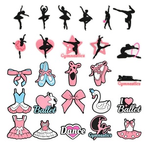 Xb Groothandel Custom Cartoon Pvc Dansschoen Bedels <span class=keywords><strong>Ballet</strong></span> Girly Bedels Zwaan Gymnastiek Verstopping Charme Decoratie Accessoires Gesp - Product Image 1