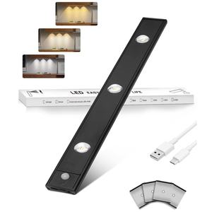 Luz Nocturna LED Recargable por USB con Sensor de Movimiento PIR, Inalámbrica, Magnética, para Debajo del Armario, Tipo Ojo de Gato, para Cocina - Product Image 1