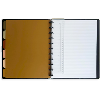 Planificateur à spirales A6 personnalisé avec couverture en cuir PU, journal DIY avec feuilles mobiles, cadeau, couverture de carnet à reliure à disques