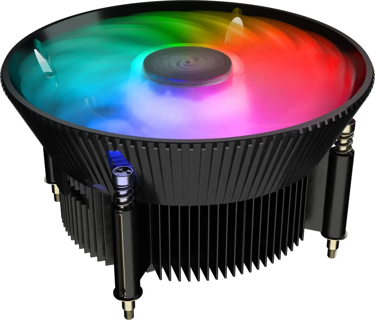 Cooler master70c LGA1700 ARGB Intel pendingin udara CPU profil rendah hitam anodiinsert dukungan CPU Base95W TDP