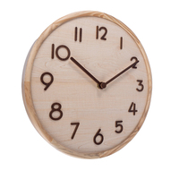 Jam Dinding Kayu Pinus Minimalis Dekorasi Rumah Kantor Jam Dinding Kayu