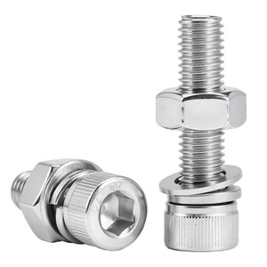 Tornillos, Tuercas y Arandelas Planas de Acero Inoxidable 316 con Rosca Métrica Estándar y Cabeza Hexagonal - Product Image 3