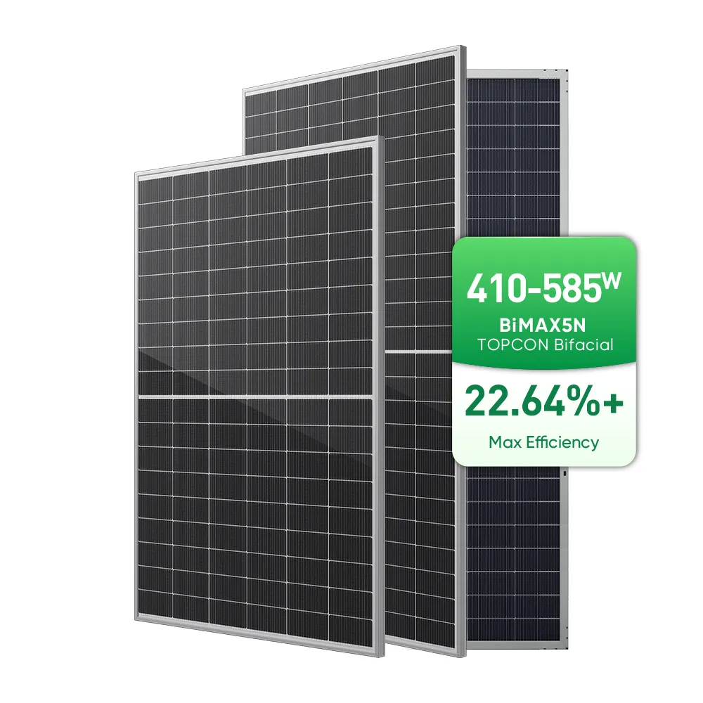 Sunpal TopCon 양방향 태양광 발전 모듈 550w 545w 460w 400 와트 가격 144 셀 이중 유리 태양 전지 패널 지붕