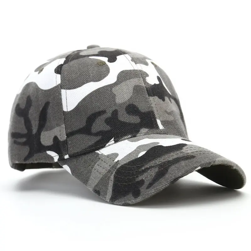 Outdoor running sport hat custom embroidered camo baseball cap for men