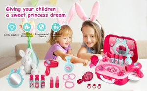Kit Trucco Giocattolo per Bambine, Set da 20 Pezzi per Piccole Principesse, Gioco di Ruolo con Valigetta - Product Image 5
