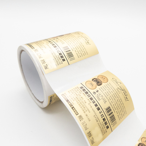 Etiqueta Adhesiva Personalizada para Botellas de Vino Tinto y <span class=keywords><strong>Whisky</strong></span>, con Impresión UV Localizada, Papel Texturizado, Lámina Metálica y Relieve - Product Image 1