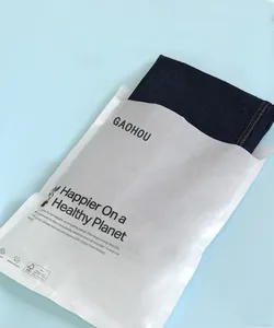 पेशेवर निर्माता अनुकूलित पारदर्शी Glassine लच्छेदार कागज बैग के लिए कपड़े