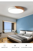 Plafonnier LED en fer de style nordique Tmall Elf, en acrylique, avec télécommande, intensité variable, pour salon, chambre et toute la maison