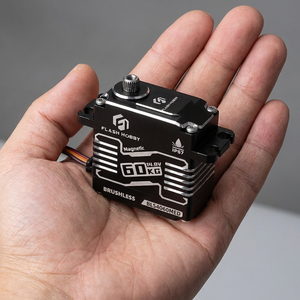 Servo Industrial Flashhobby Impermeable 14.8V <span class=keywords><strong>HV</strong></span> 60KG 0.075s con Engranajes de Acero y 2BB Programable sin Escobillas para Coche RC, Robot y Aeronaves - Product Image 6