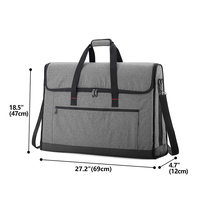 Travel Monitor Case for 24-27" Displays Padded Protective LCD Screen Bag Fold-able Carrying Solution for Business Travel Moving