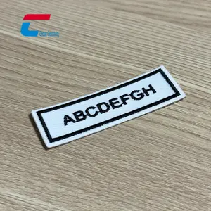 Washable Fabric Woven nfc cloth label NTAG424 DNA ironed-on nfc clothing tag garment Apparel Luandry nfc tag for clothing