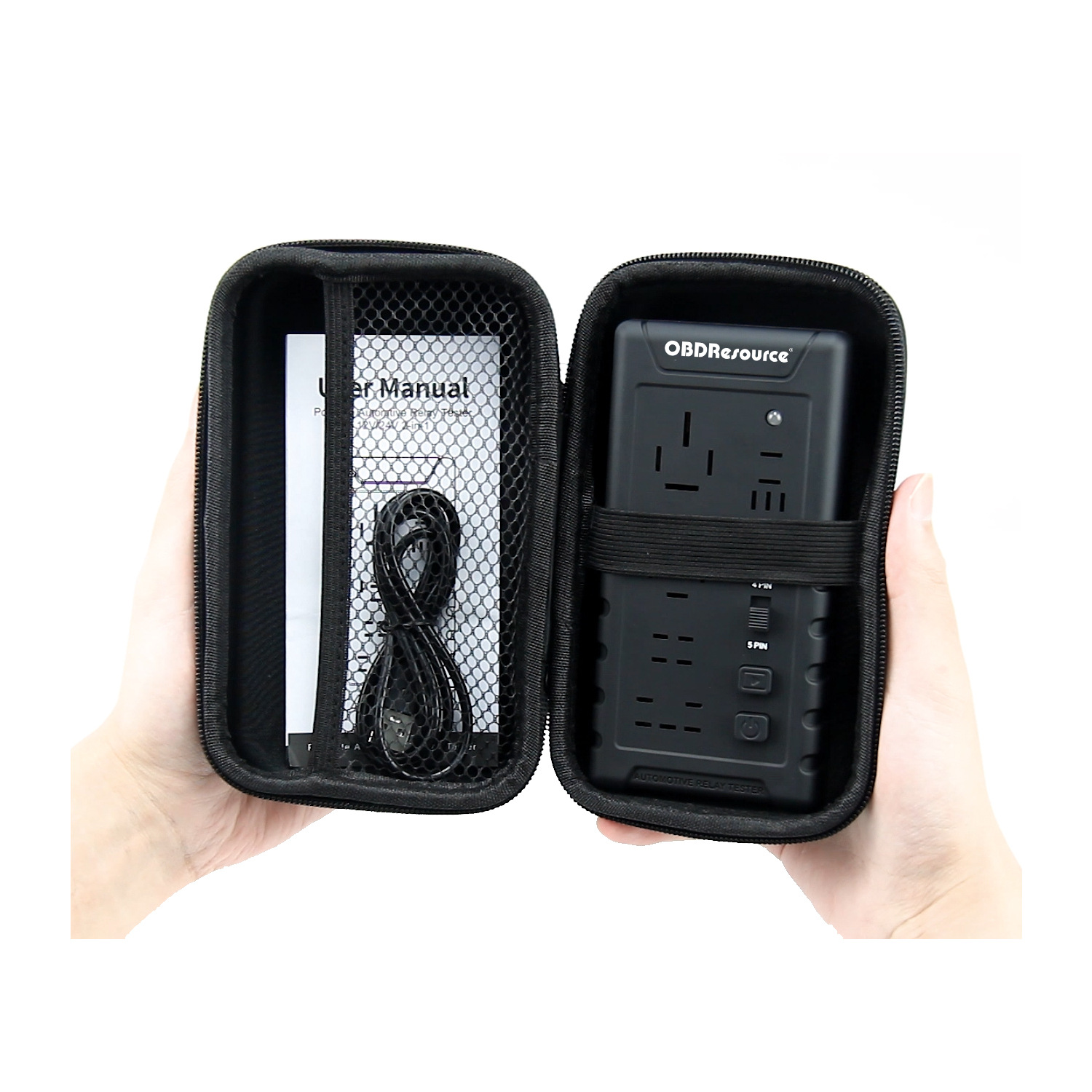 Negro Con neceser de cosméticos