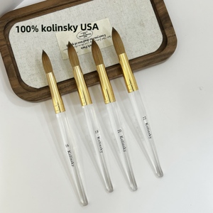 Pinceau à ongles 100% Kolinsky, pinceau professionnel pour poudre acrylique, pour salon américain, européen, vietnamien - Product Image 5