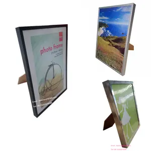 Bingkai foto logam Aluminium warna berdiri meja atas 4X6 5X7 6X8 8X10 10X12