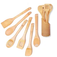 100% Organic Bamboo Kitchen Accessories, No Paint