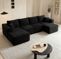 Exportiert in Mehr als 50 Länder: Hochdichtes Schaumstoff-Rahmenloses Einteiliges Komprimiertes U-förmiges Sofa BTCS011 für Zuhause oder Apartment