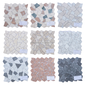 Mosaïque de galets en pierre naturelle à grain de bois gris pour la décoration des murs et sols de salle de bain et de <span class=keywords><strong>cuisine</strong></span>, design d'intérieur moderne - Product Image 3