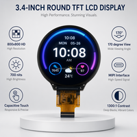 3.4 pouces HD-M1 affichage circulaire 800x800 résolution 700 Nit luminosité 30PINS MIPI écran d'affichage LCD pour ascenseur modèle JD9365DA